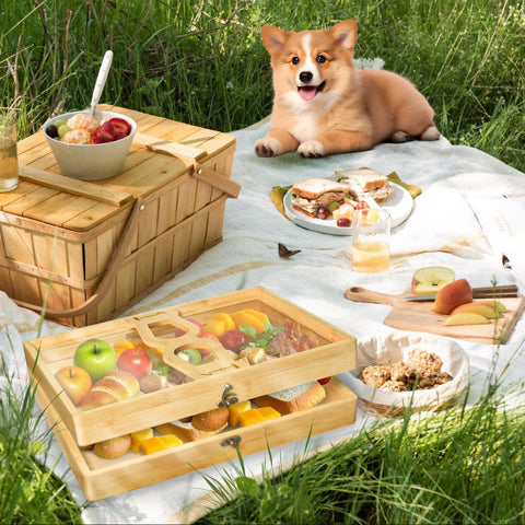 ZTDMGZS durable bamboo construction supports repeated entertaining use