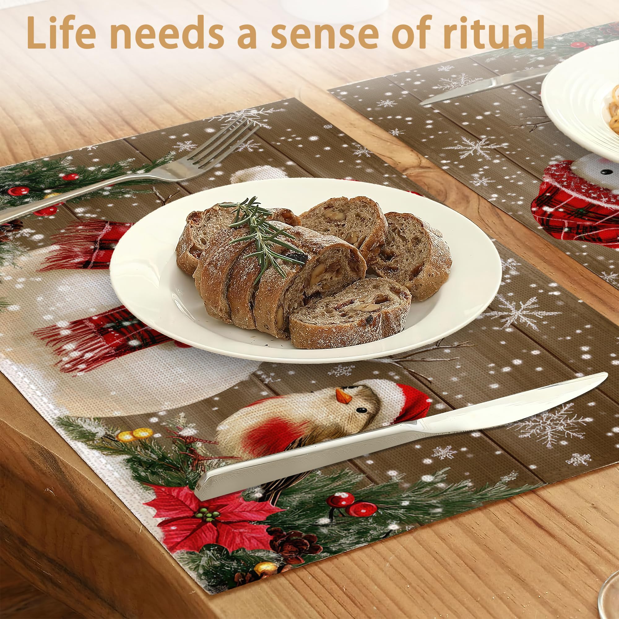 ZTHLL Cute bird design table mats brighten spaces for gatherings.