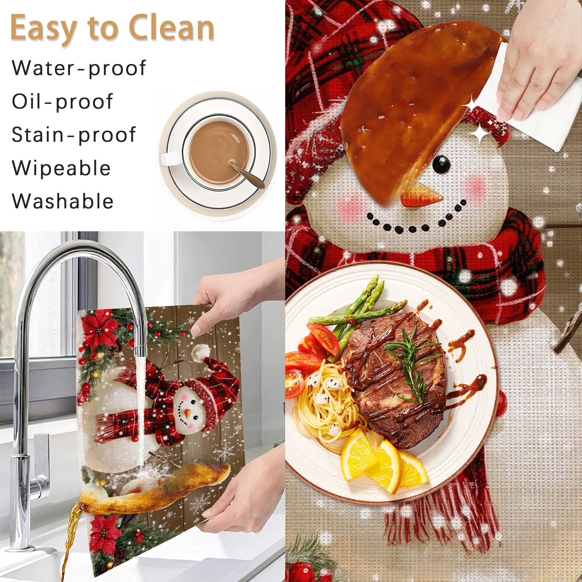 ZTHLL Dining table protection mats guard surfaces during meals.