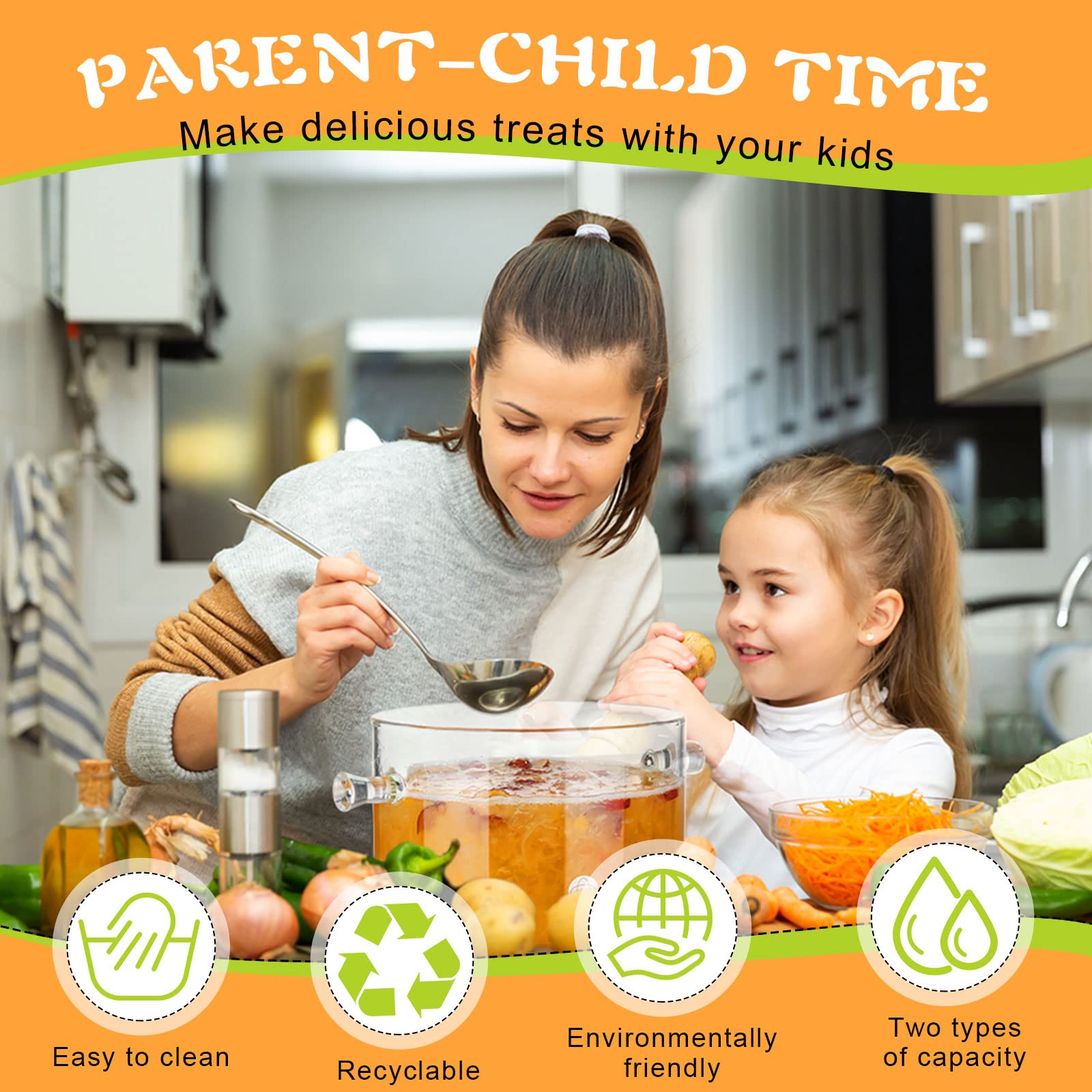 Zubebe borosilicate glass handle close-up emphasizes heat-resistant design.