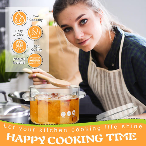 Zubebe clear-view pot during cooking helps monitor progress at a glance.