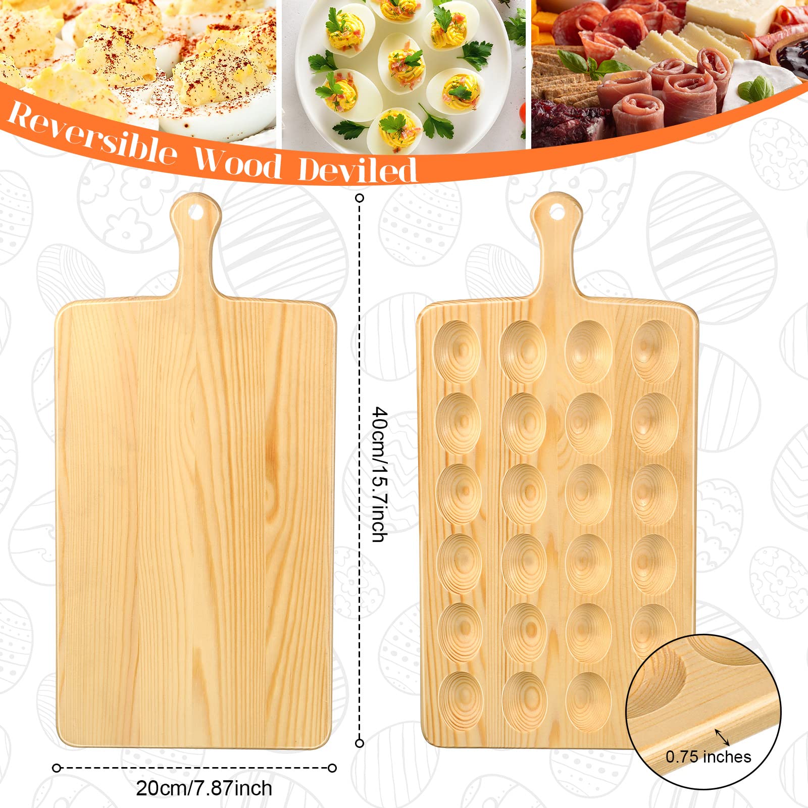 Zubebe beech wood construction for sturdy, reusable serving ware.