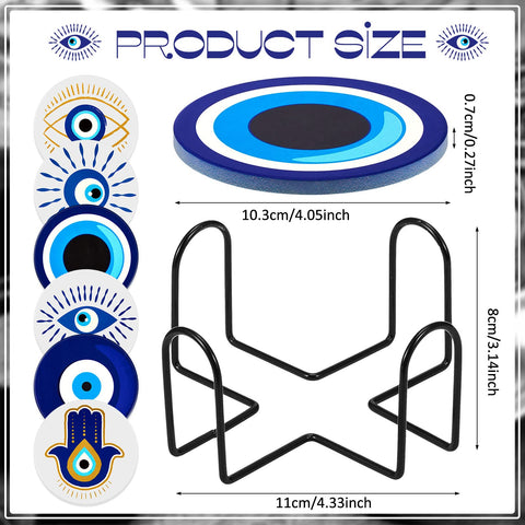 Zubebe coaster holder in black metal keeps coasters organized and accessible