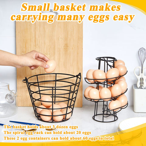 Zubebe egg set with handle design enables easy transport.