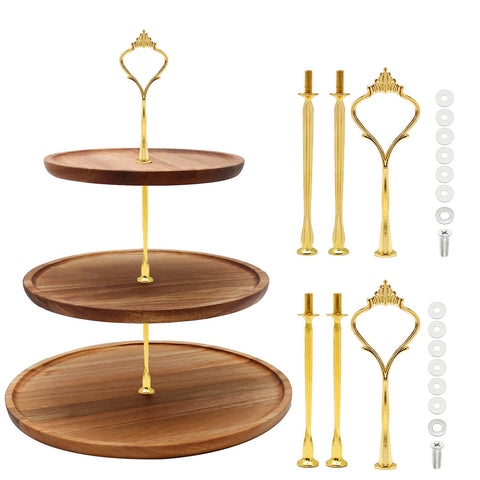 ZUDKSUY black cake stand hardware adds sleek contrast to desserts.