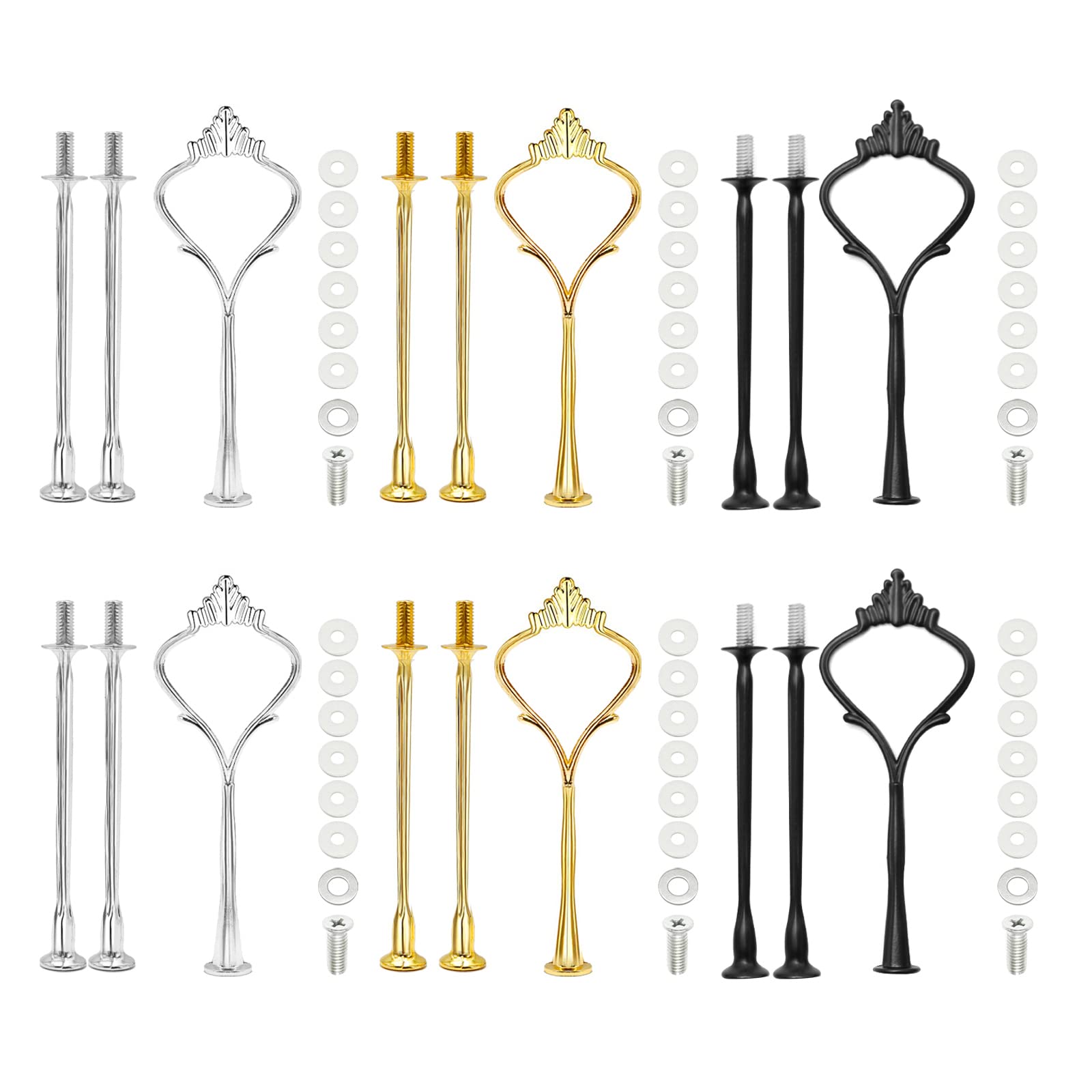 ZUDKSUY gold cake stand hardware elevates elegant tiered displays.