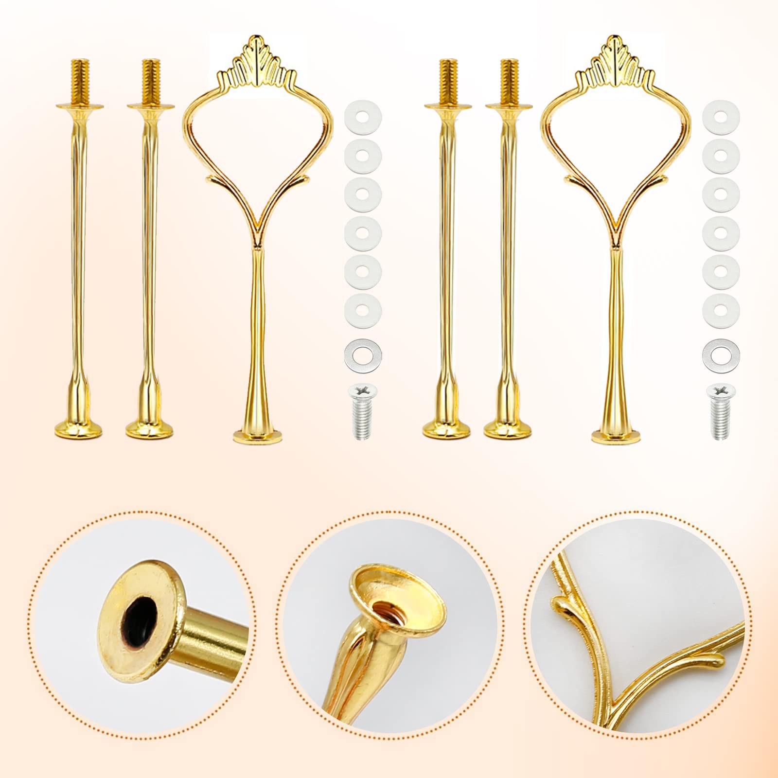 ZUDKSUY crown-type cake tray enables stable, stylish tiered presentation.