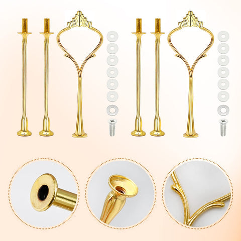 ZUDKSUY crown-type cake tray enables stable, stylish tiered presentation.