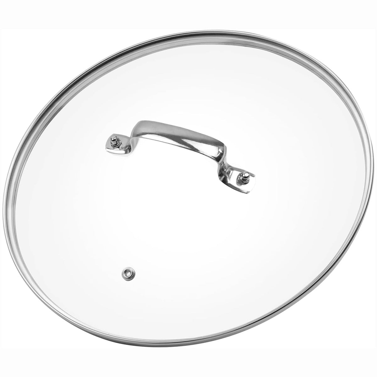 ZUIHUI 10-inch glass lid for Lodge skillet, clear view during cooking.