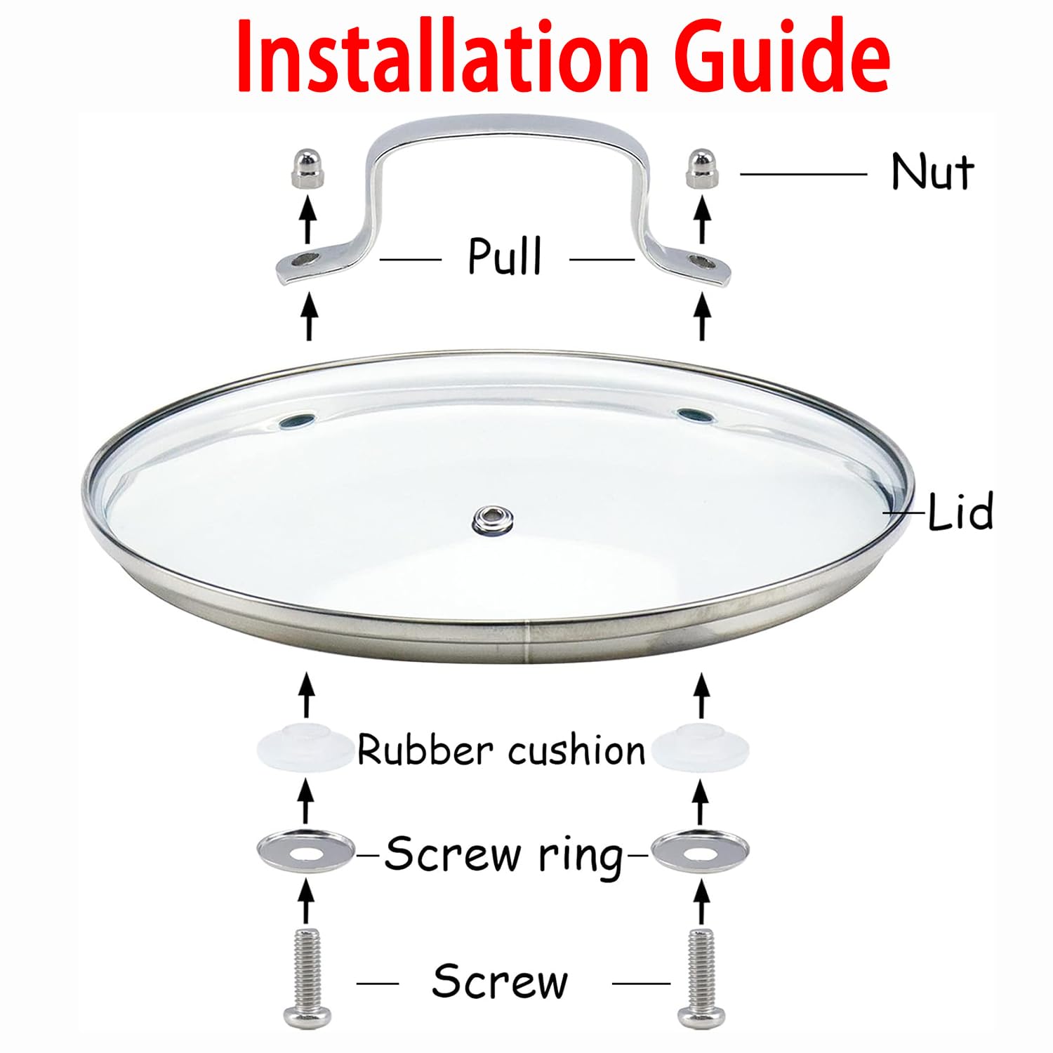 ZUIHUI lid fits Lodge 10.25-inch cast iron skillet and similar pans.