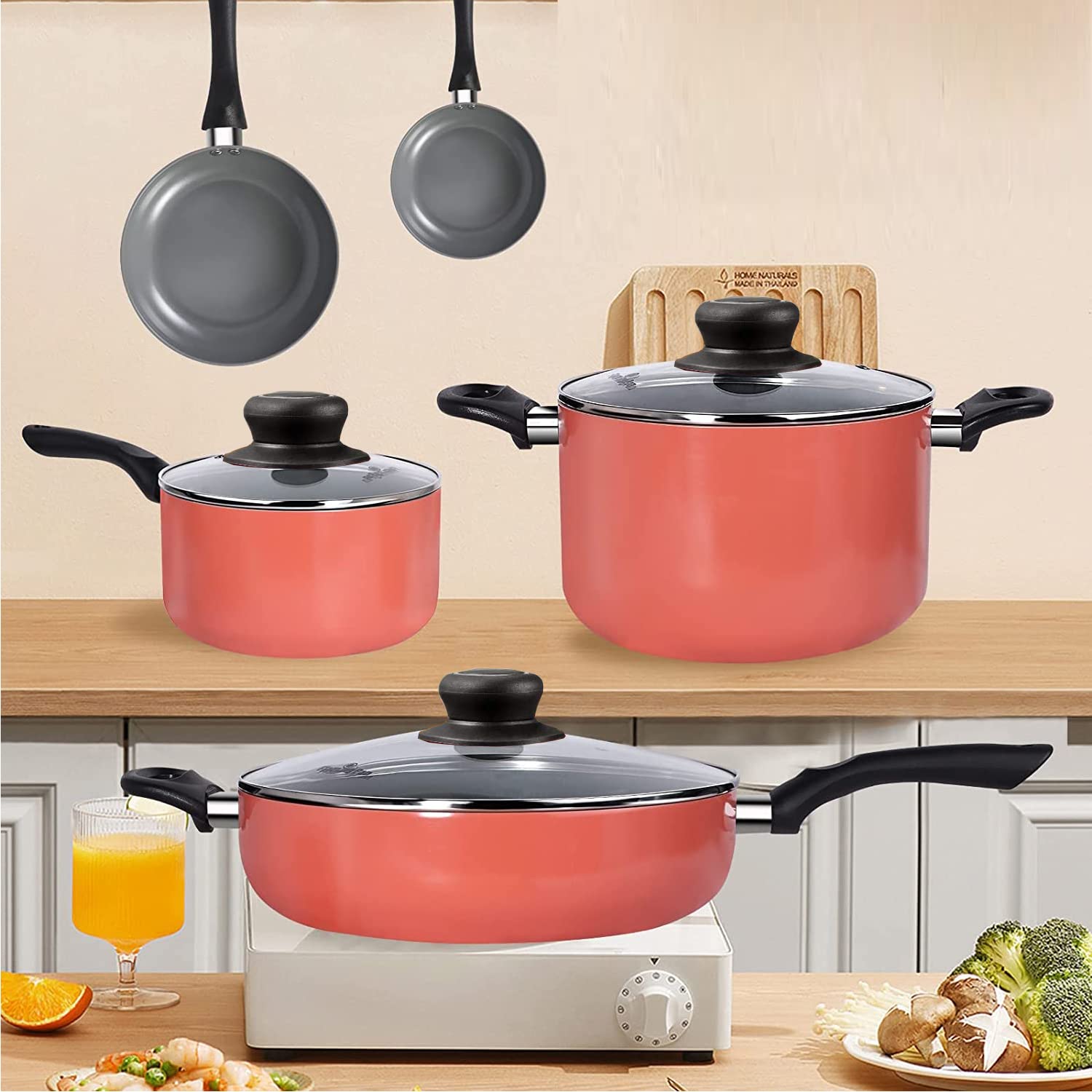 ZUIHUI lid supports slow cooking and sauteing with steady heat