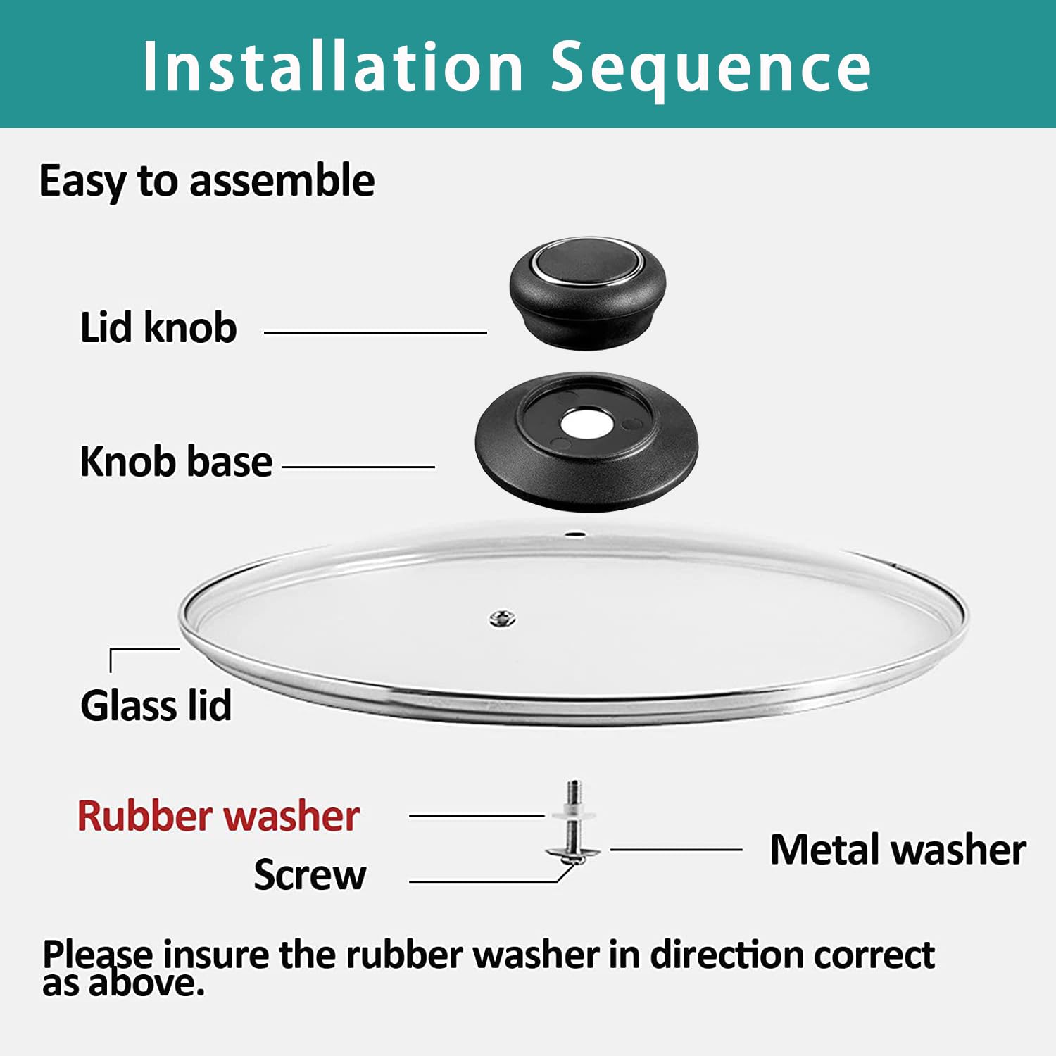 ZUIHUI oven safe lid up to 400F for stovetop to oven use