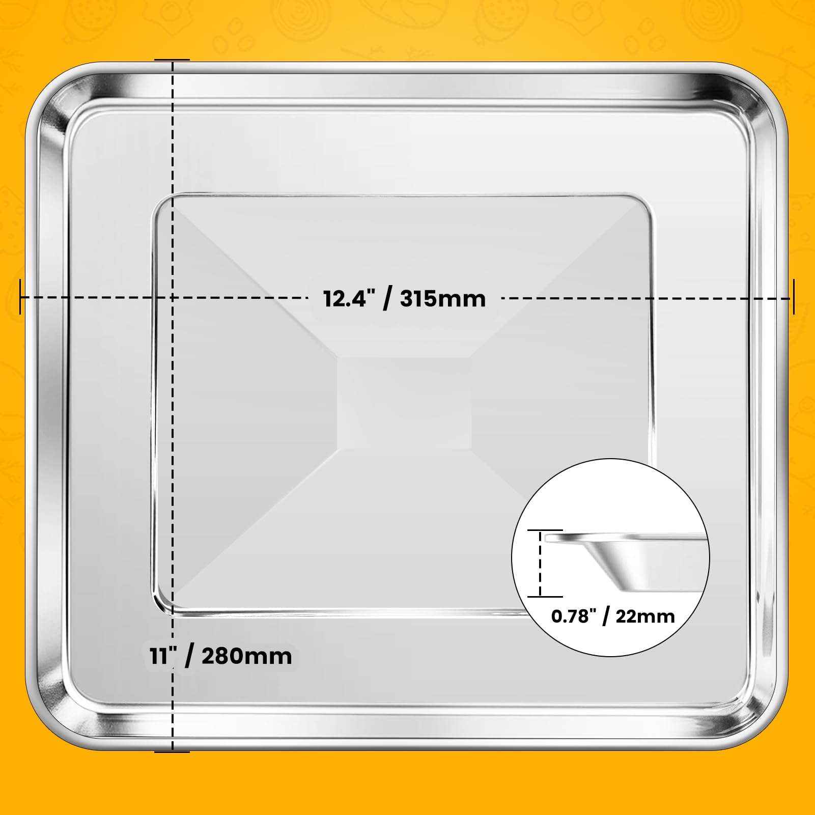 ZuKaYeHome stainless steel tray close-up shows strong construction