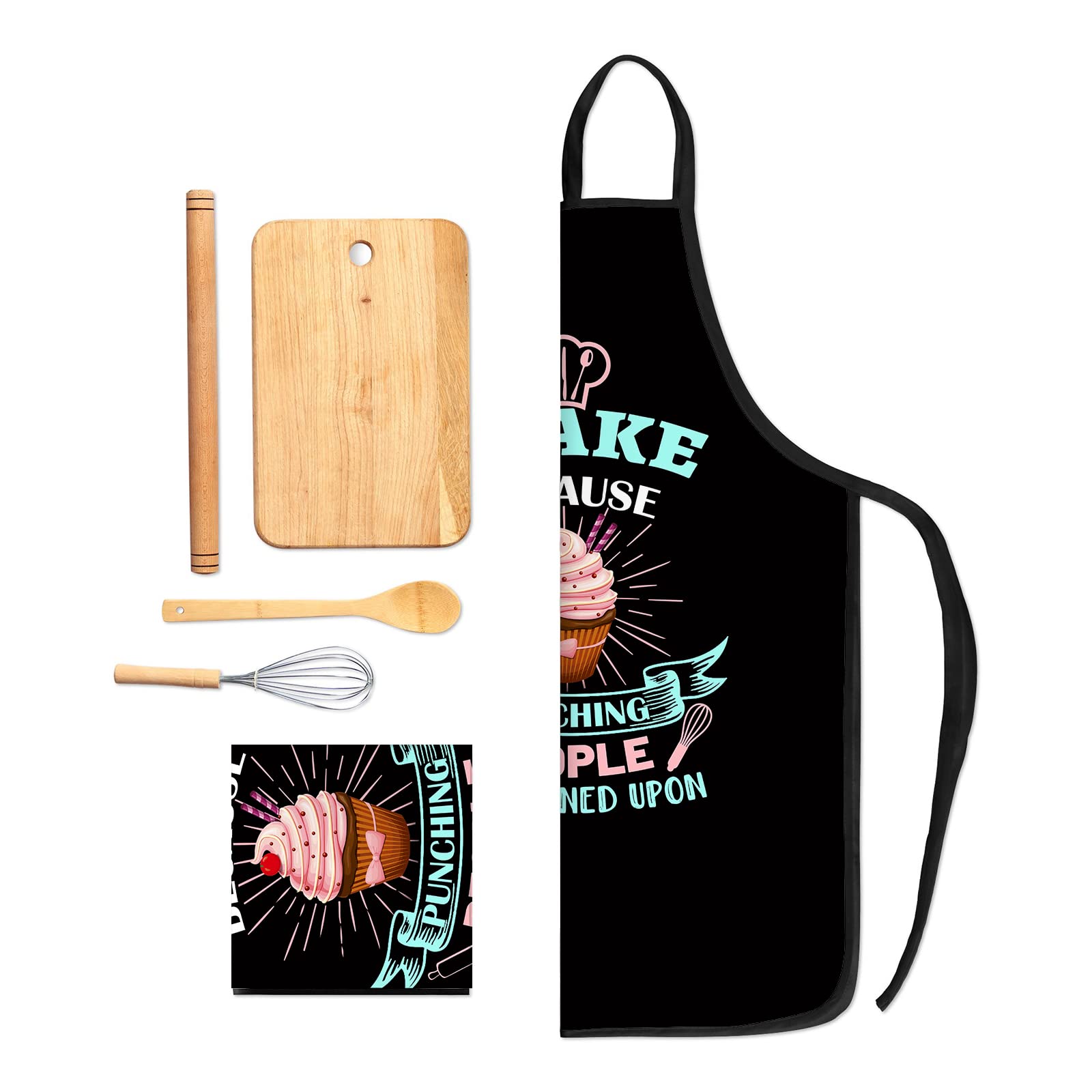 zukmvuh christmas kitchen apron showcases festive style for holiday baking.