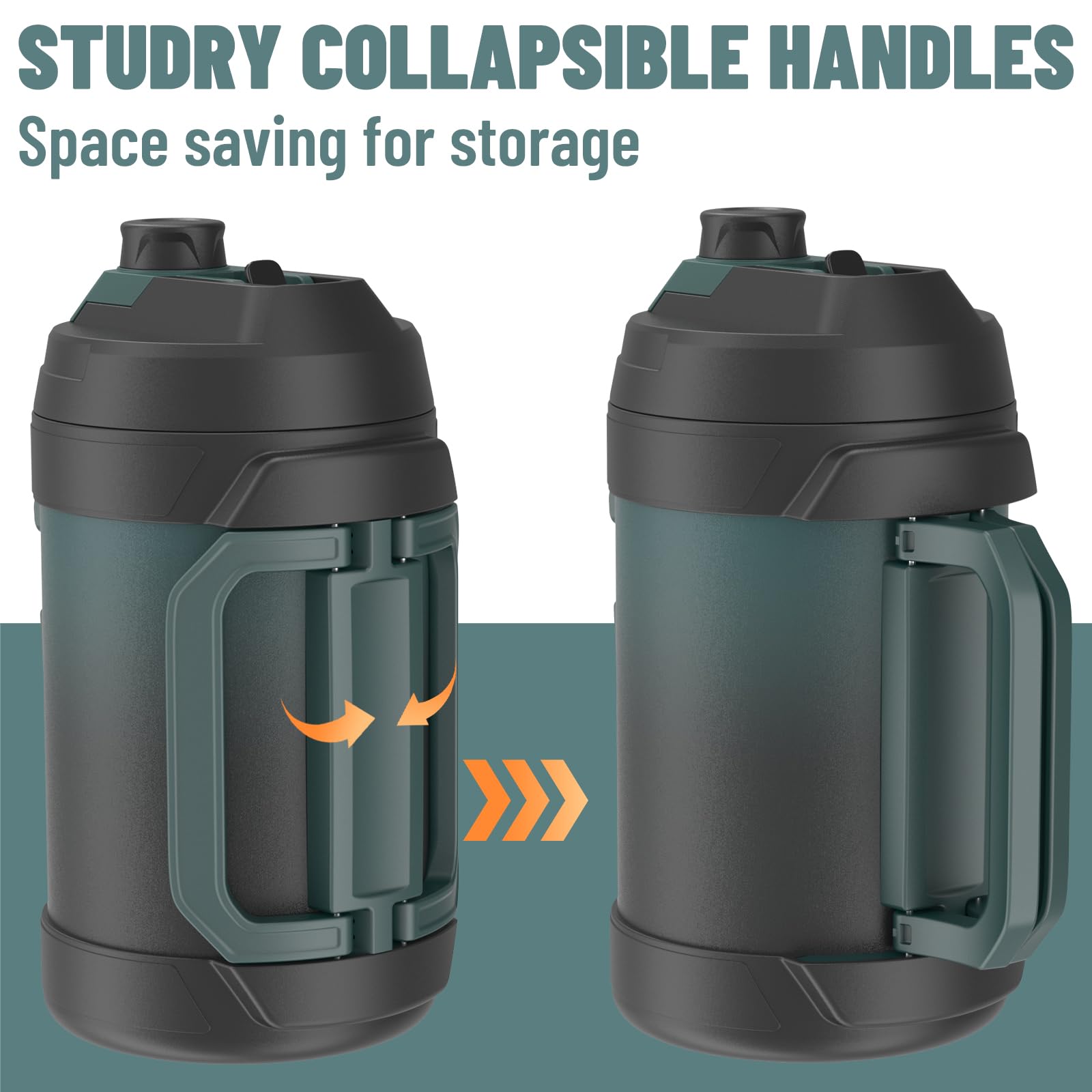 Zukro 128 oz capacity provides long-lasting hydration during workouts and outdoor adventures