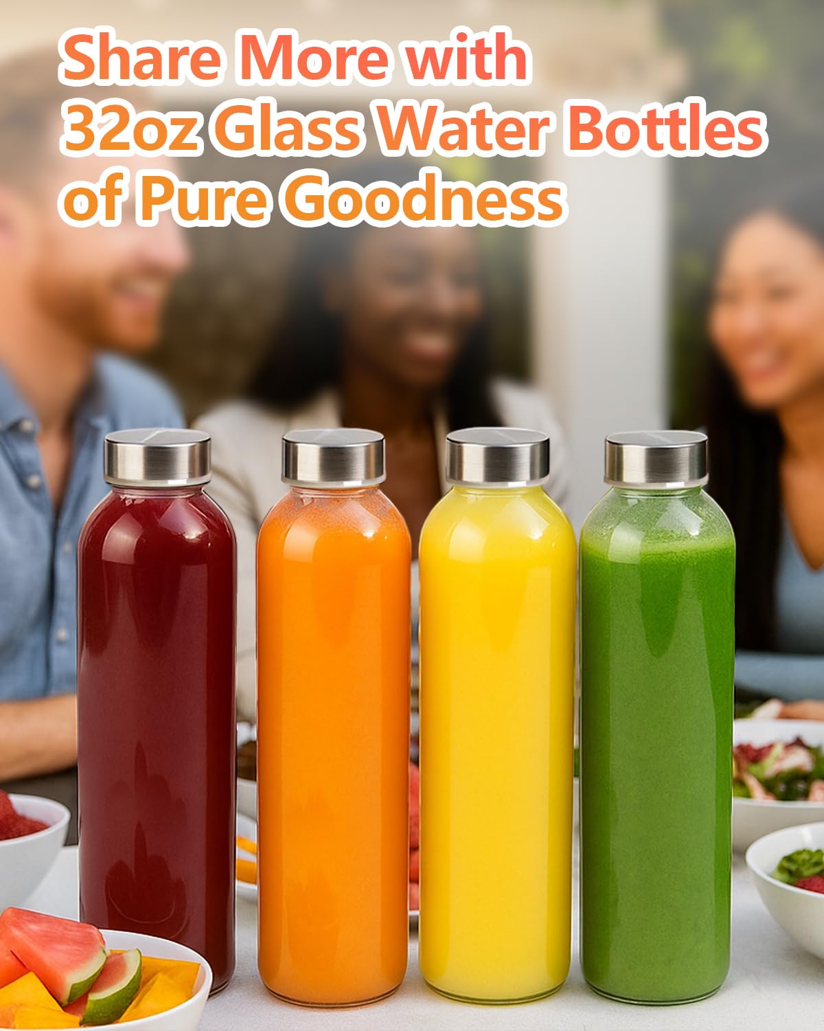 Zukro BPA-free glass bottle for safe storage without plastics.
