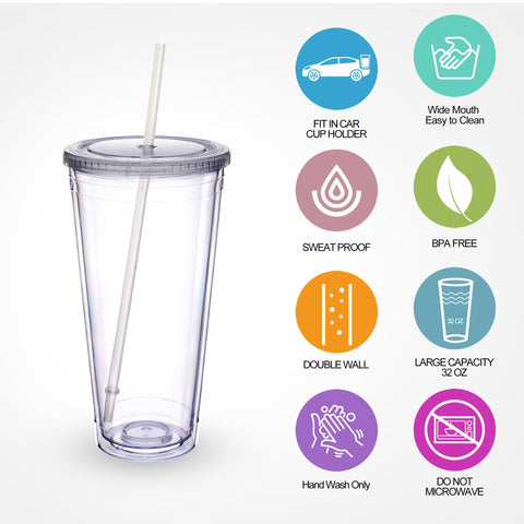 Zukro tumbler with straw enables easy sipping on the go.