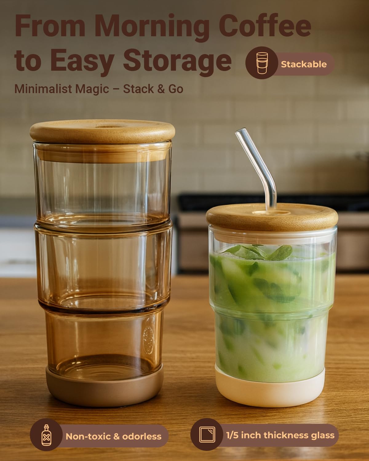 Zukro eco-friendly non-porous glass ensures pure taste and reuse