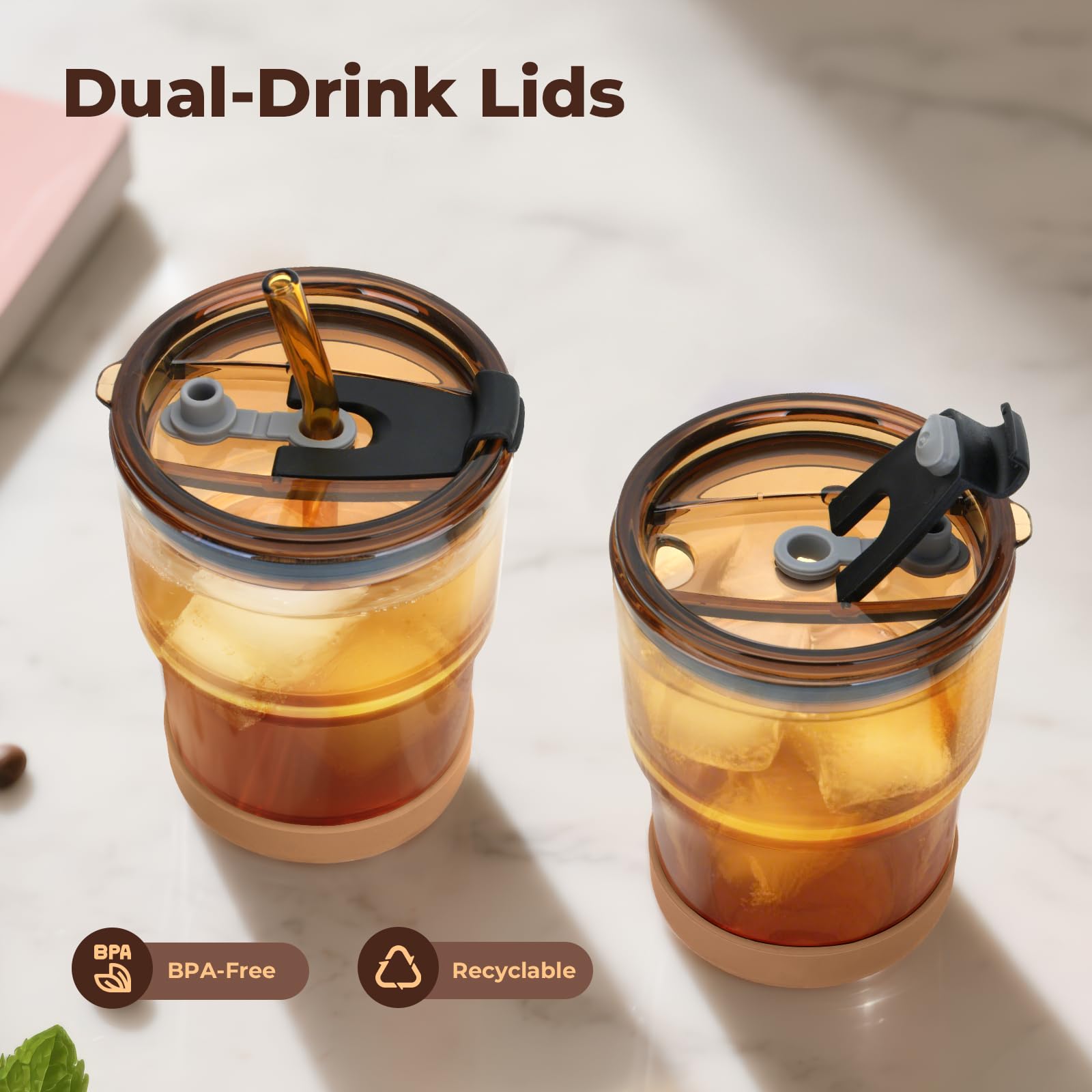 Zukro leakproof sip lid keeps drinks secure during commutes.