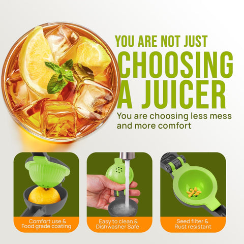 Zulay Kitchen 2-in-1 squeezer is dishwasher-safe for quick cleanup