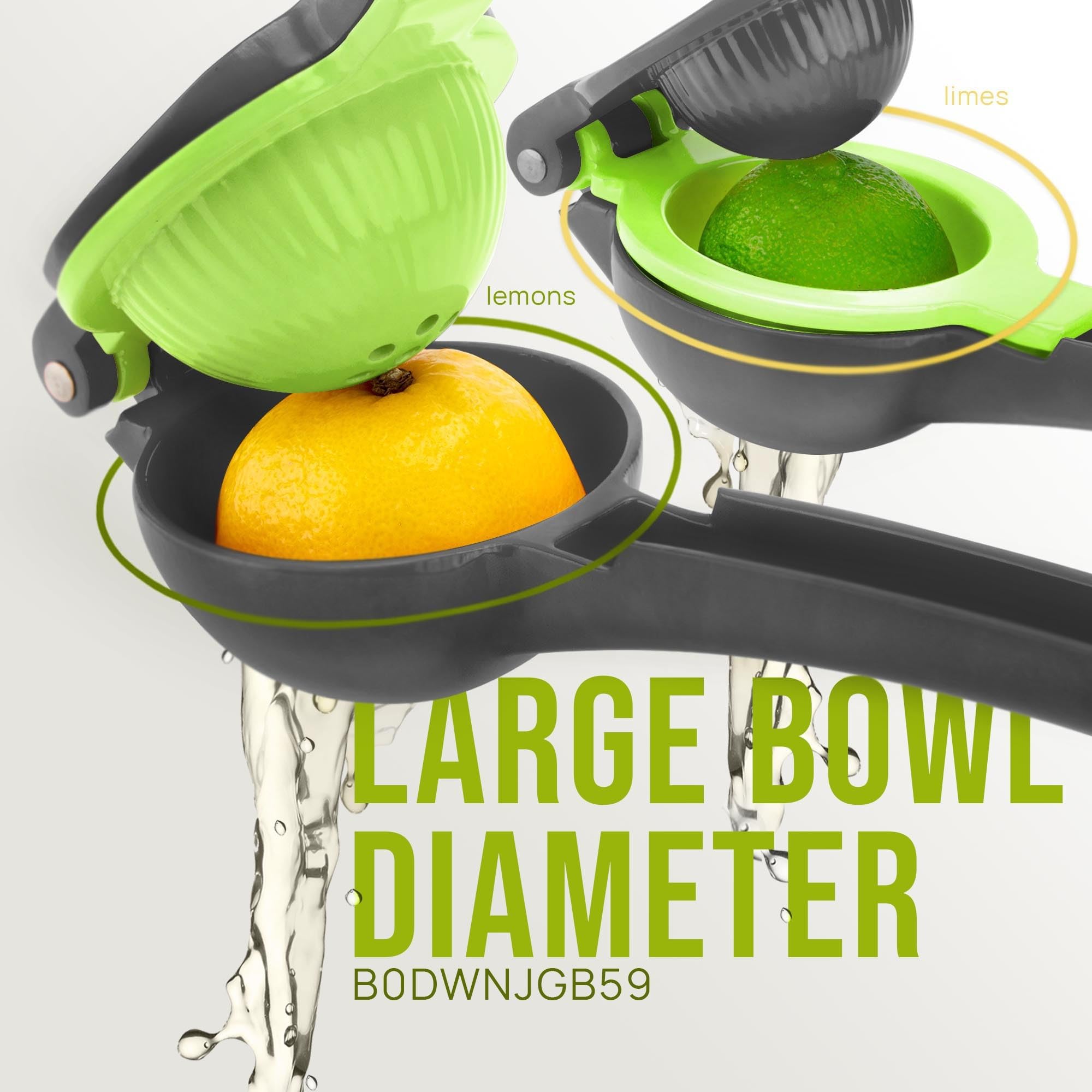 Zulay Kitchen 2-in-1 squeezer with ergonomic handle for comfortable citrus pressing