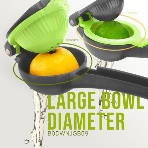 Zulay Kitchen 2-in-1 squeezer with ergonomic handle for comfortable citrus pressing