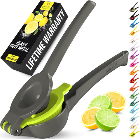 Zulay Kitchen 2-in-1 lemon squeezer front view for maximum juice in seconds