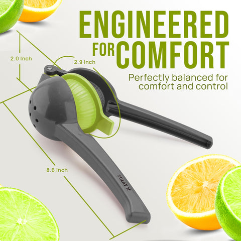 Zulay Kitchen 2-in-1 squeezer metal body built for durability and longevity
