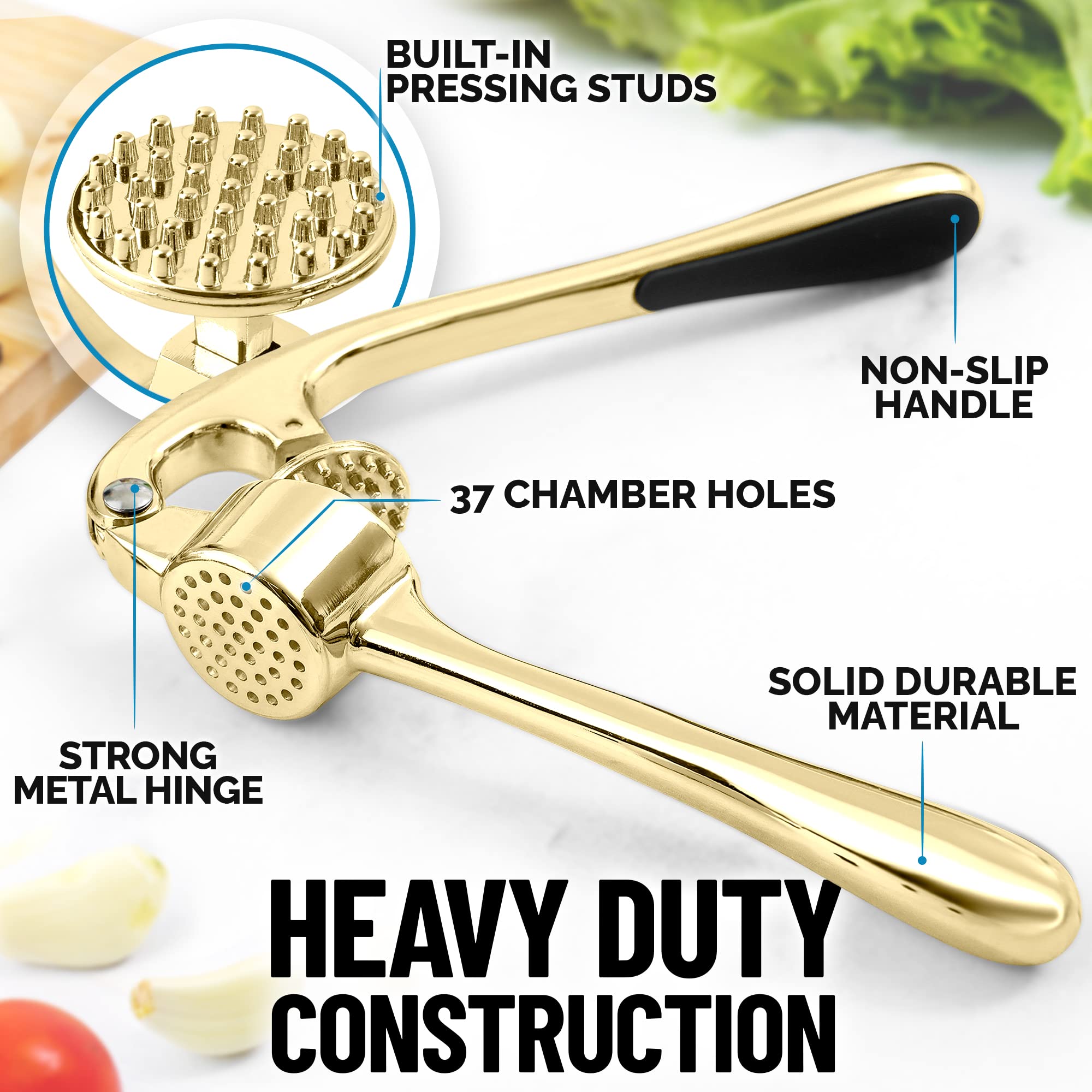 Zulay Kitchen 3-piece set demonstrates versatile garlic, ginger, and spice prep.