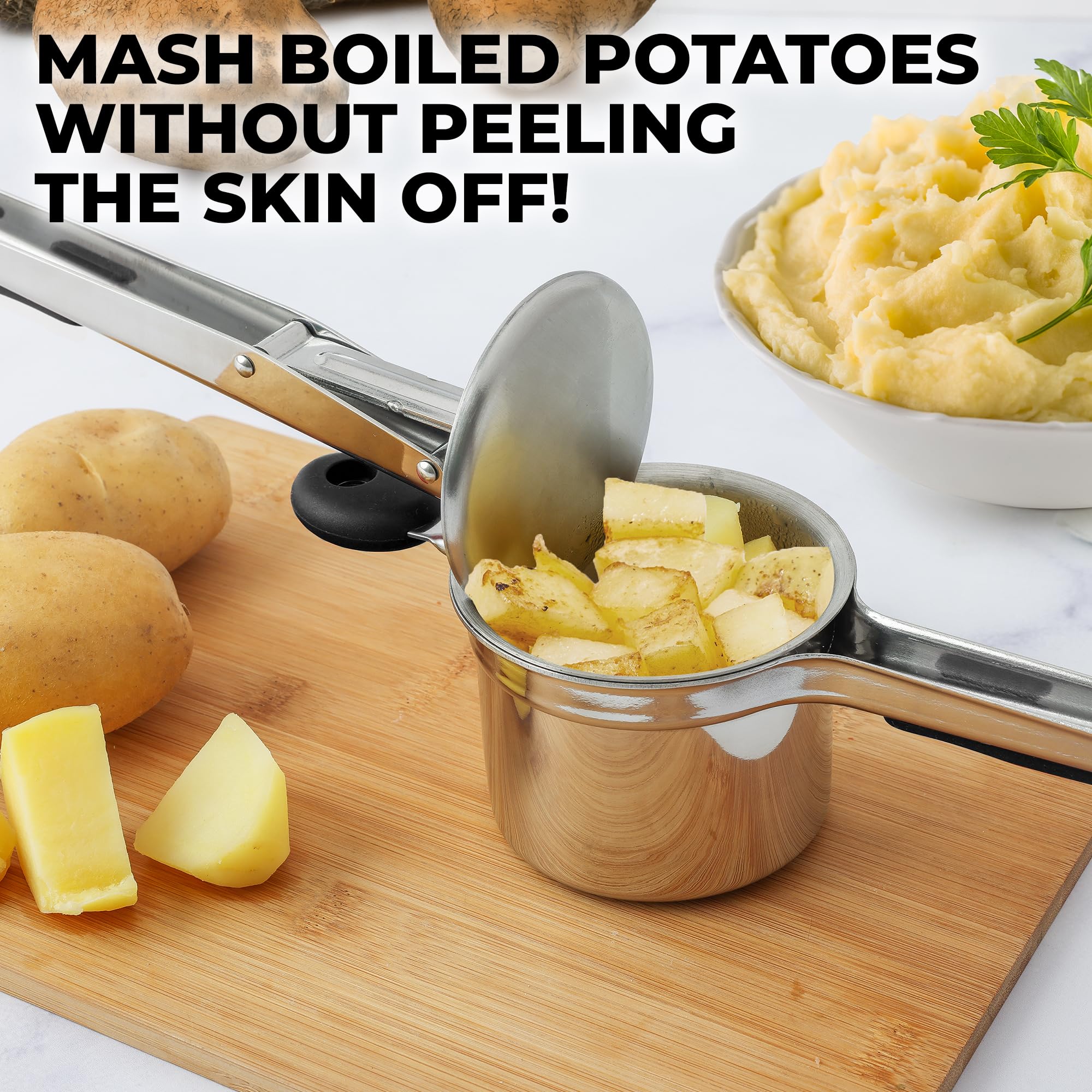 Zulay Kitchen versatile ricer can mash avocados, squash, and cauliflower for sides.