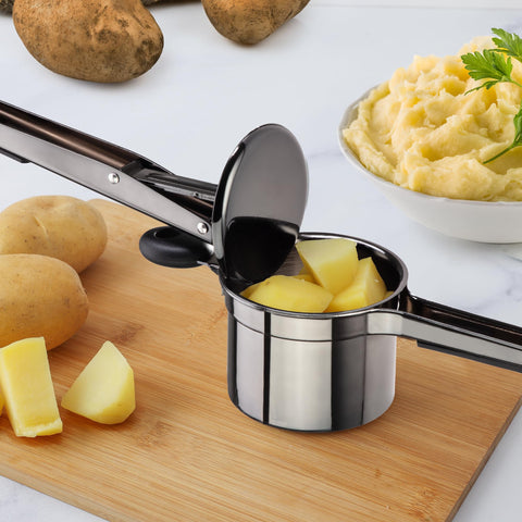 Zulay Kitchen ricer used for avocado and squash mash in versatile meals