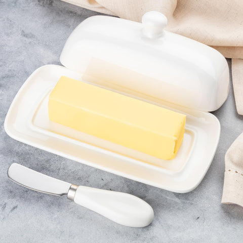 Zulay Kitchen butter dish makes a thoughtful gift for brunch hosts.
