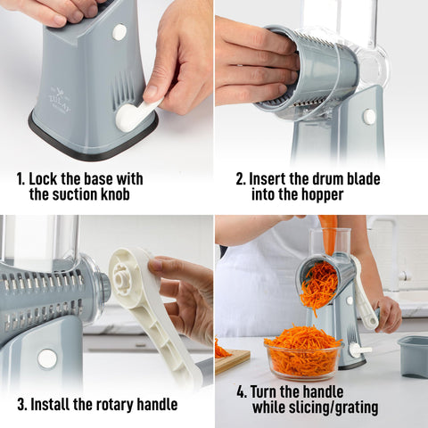 BPA-free, food-grade materials ensure safe food preparation.
