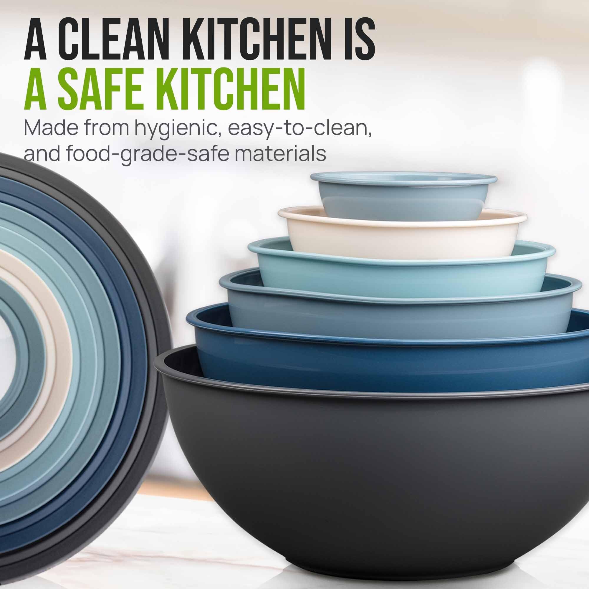Zulay Kitchen clear lids allow a quick content check without opening