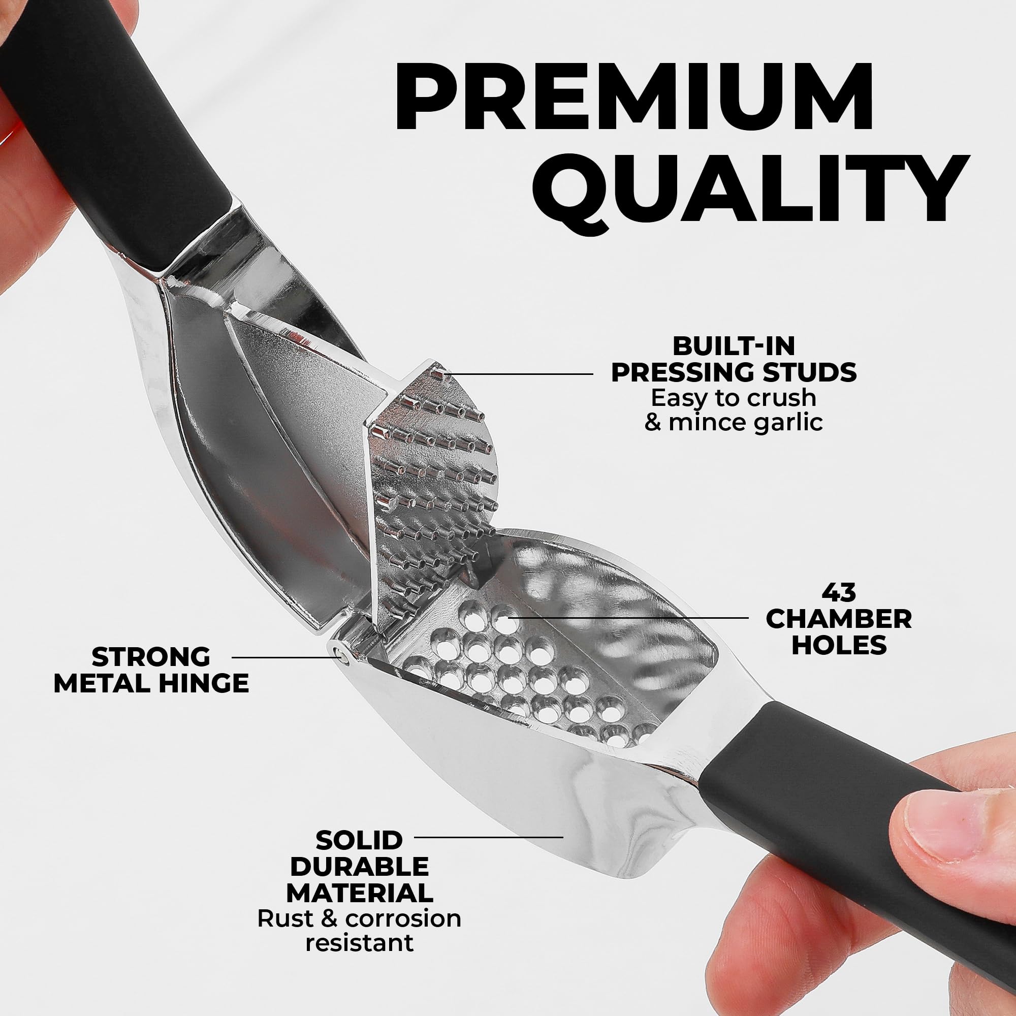 Silicone peeler removes garlic skin with minimal effort.