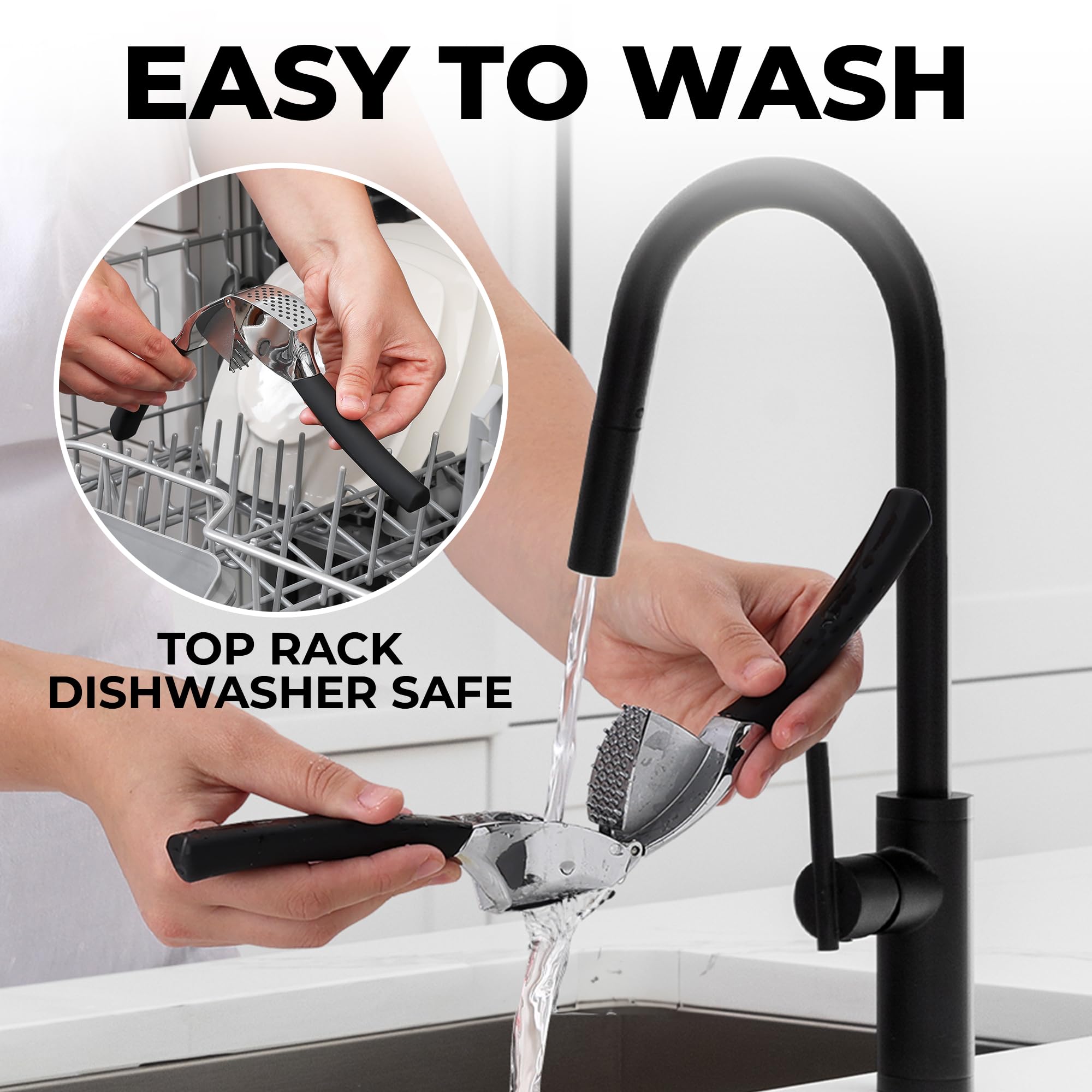 Soft ergonomic handle reduces hand fatigue during use.