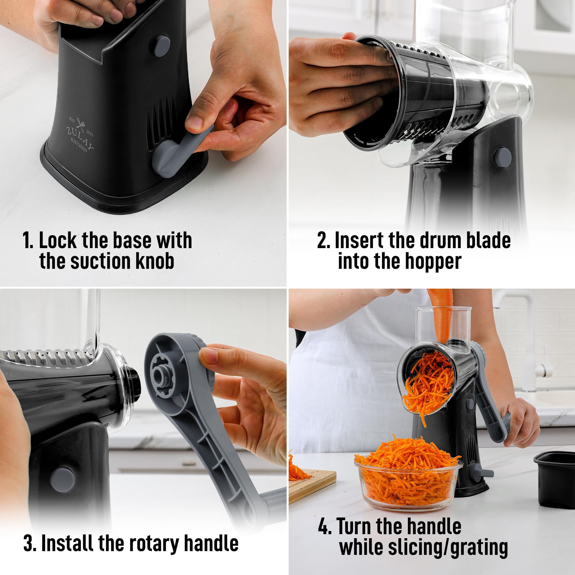 Zulay Kitchen compact storage box keeps parts organized