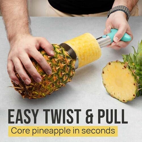 Zulay Kitchen dishwasher-safe pineapple core remover for easy cleaning