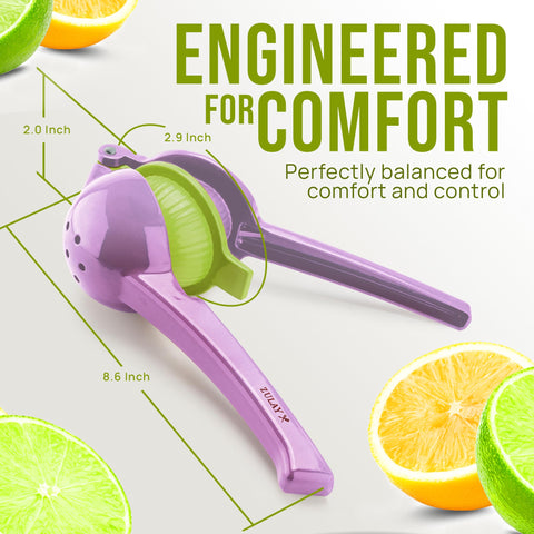 Zulay Kitchen citrus juicer is dishwasher-safe for fast cleanup.