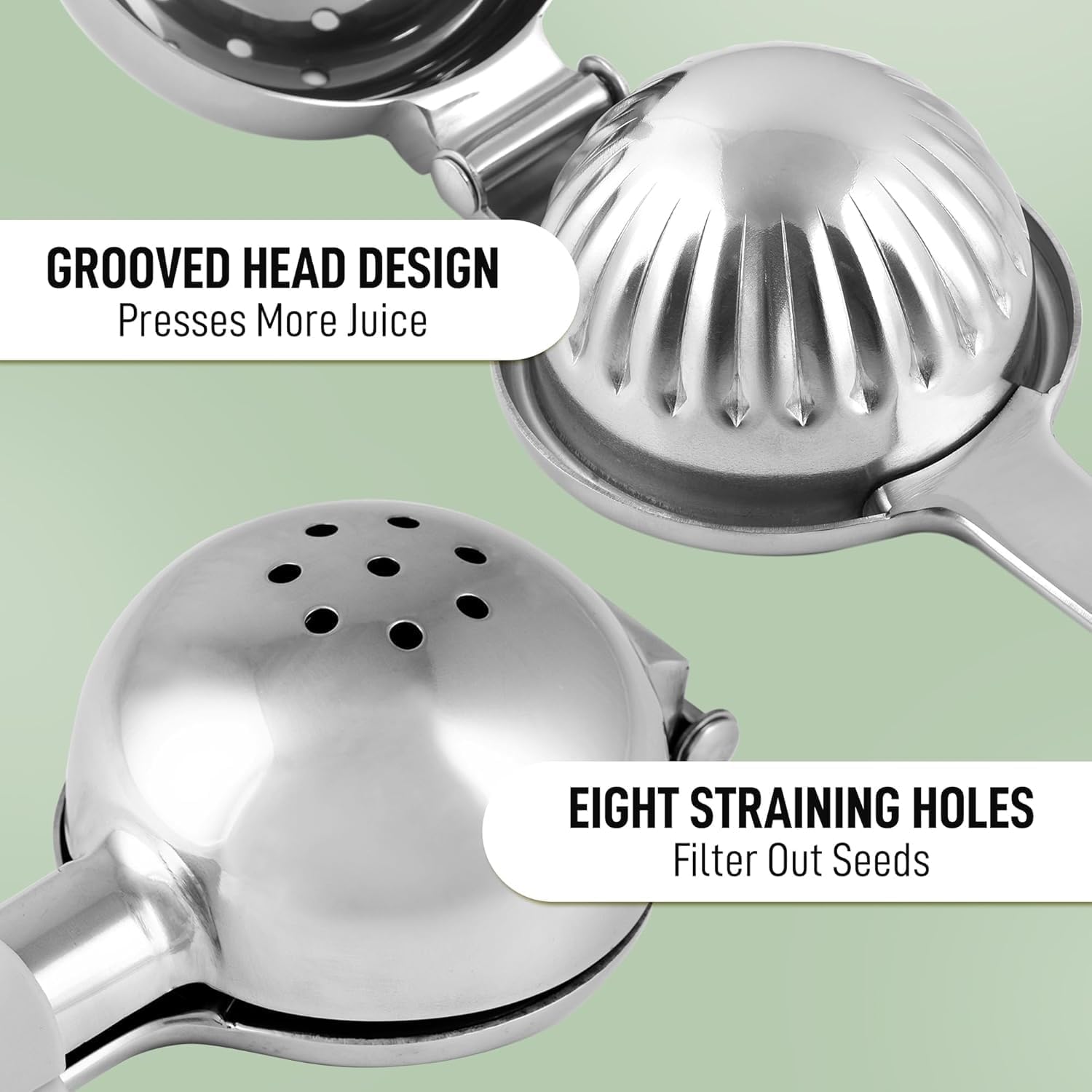 Zulay Kitchen ergonomic-citrus-press handles reduce strain during long squeezing sessions.
