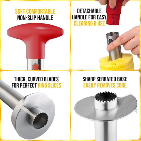 Zulay Kitchen ergonomic handle design for comfortable grip.
