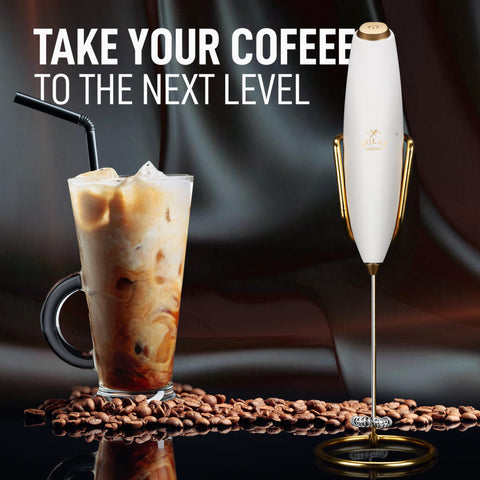 Zulay Kitchen Executive Series cafe‑quality latte foam from a compact device