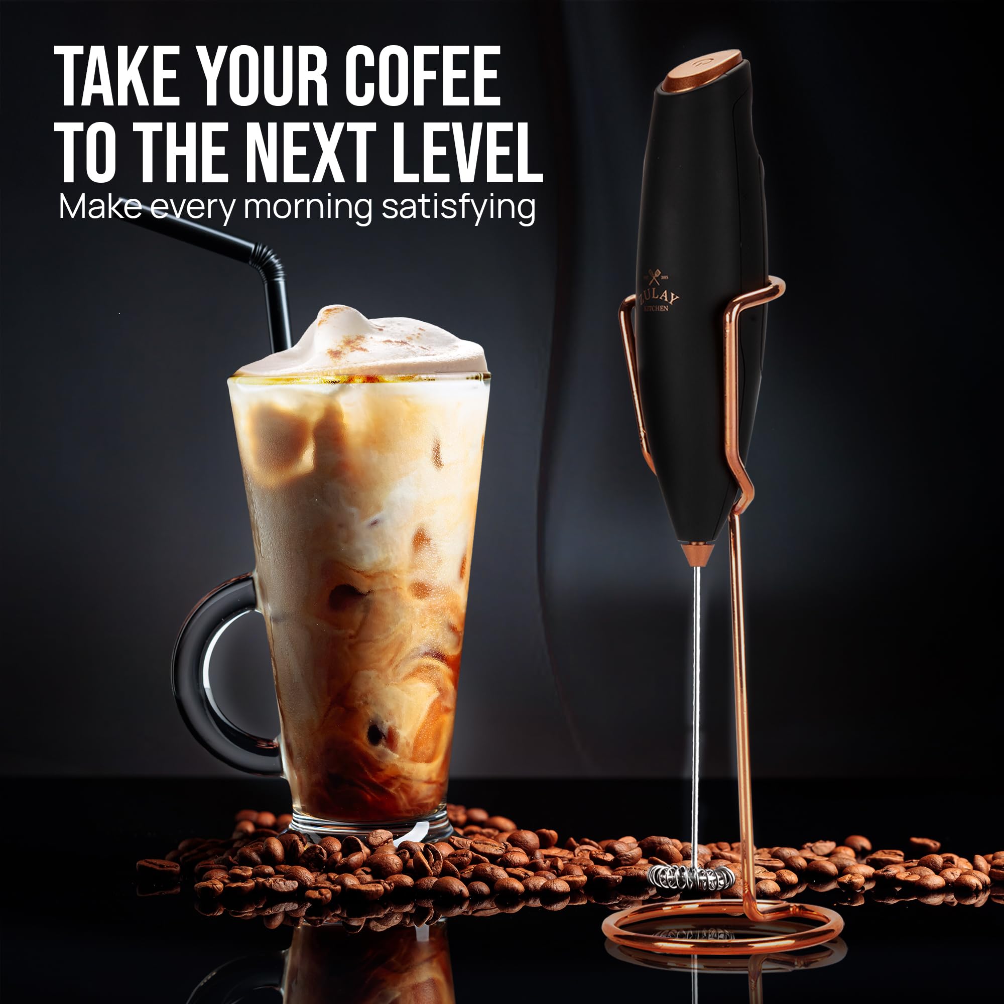 Zulay Kitchen Executive Series includes four Duracell batteries for immediate use.