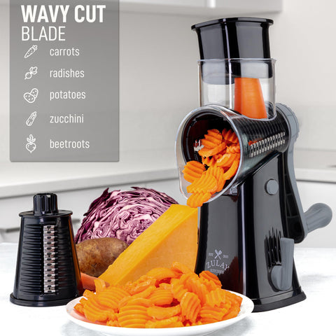 Zulay Kitchen included food pusher protects hands during loading