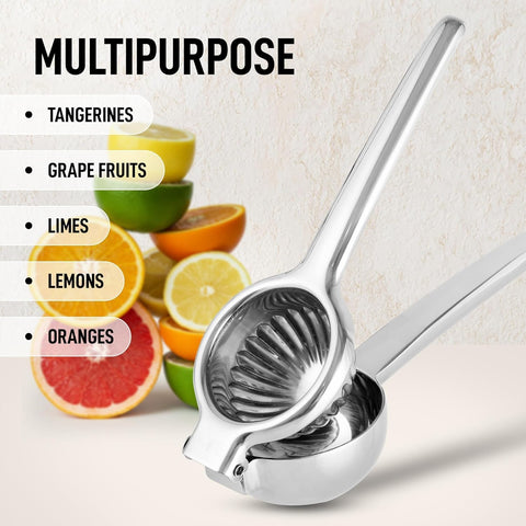Zulay Kitchen heavy-duty-lemon-press stainless body ensures durable use in busy kitchens.