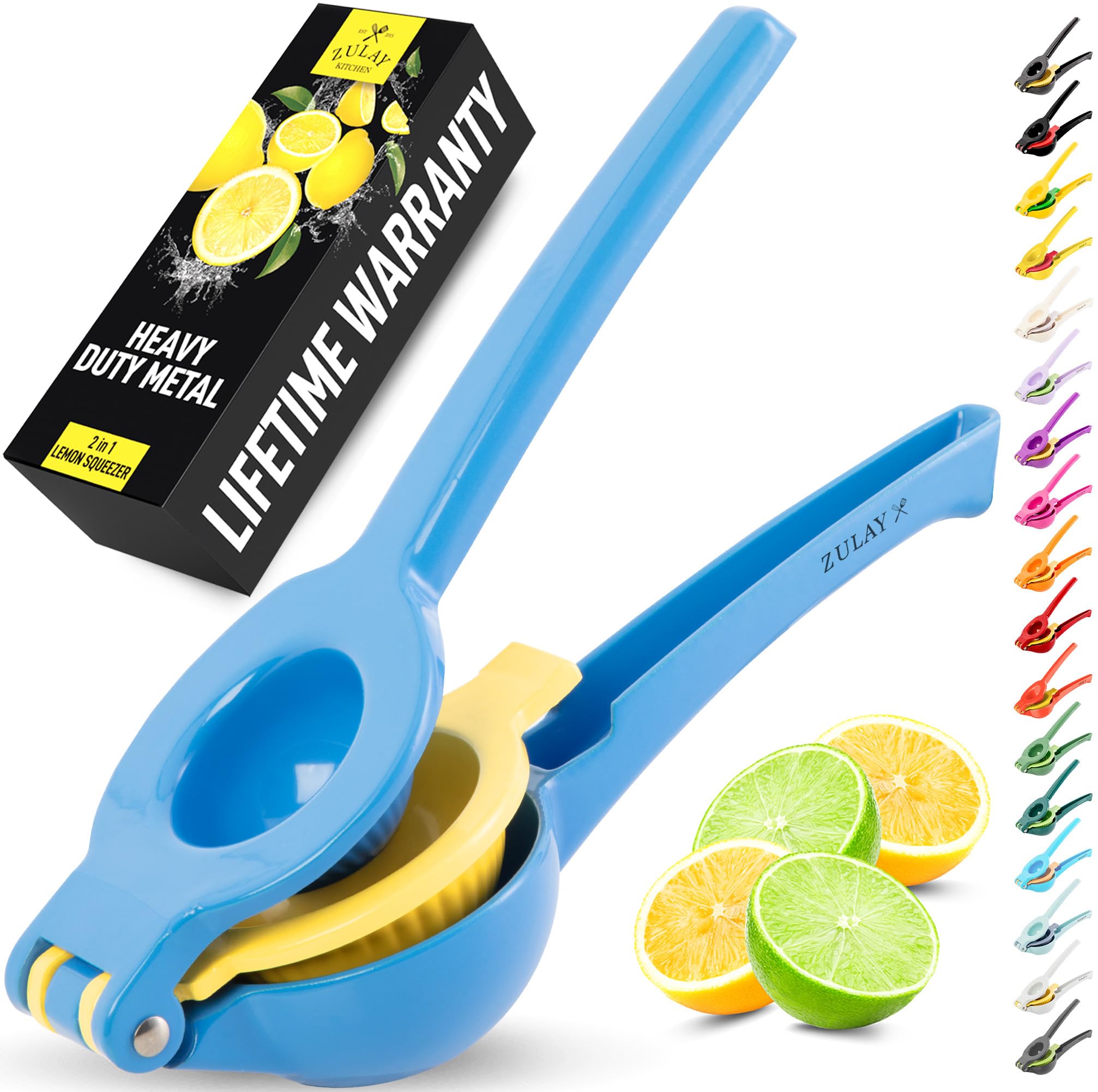 Zulay Kitchen lemon squeezer in use delivering quick, fresh juice