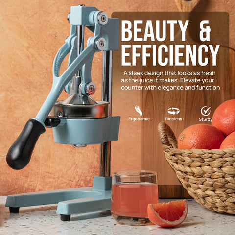 Zulay Kitchen levered handle with grip eases quick lemon or lime juicing