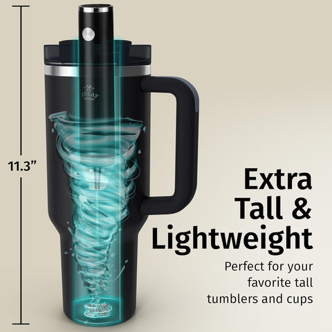 Zulay Kitchen Lux frother with USB-C charging stays ready for cordless use.