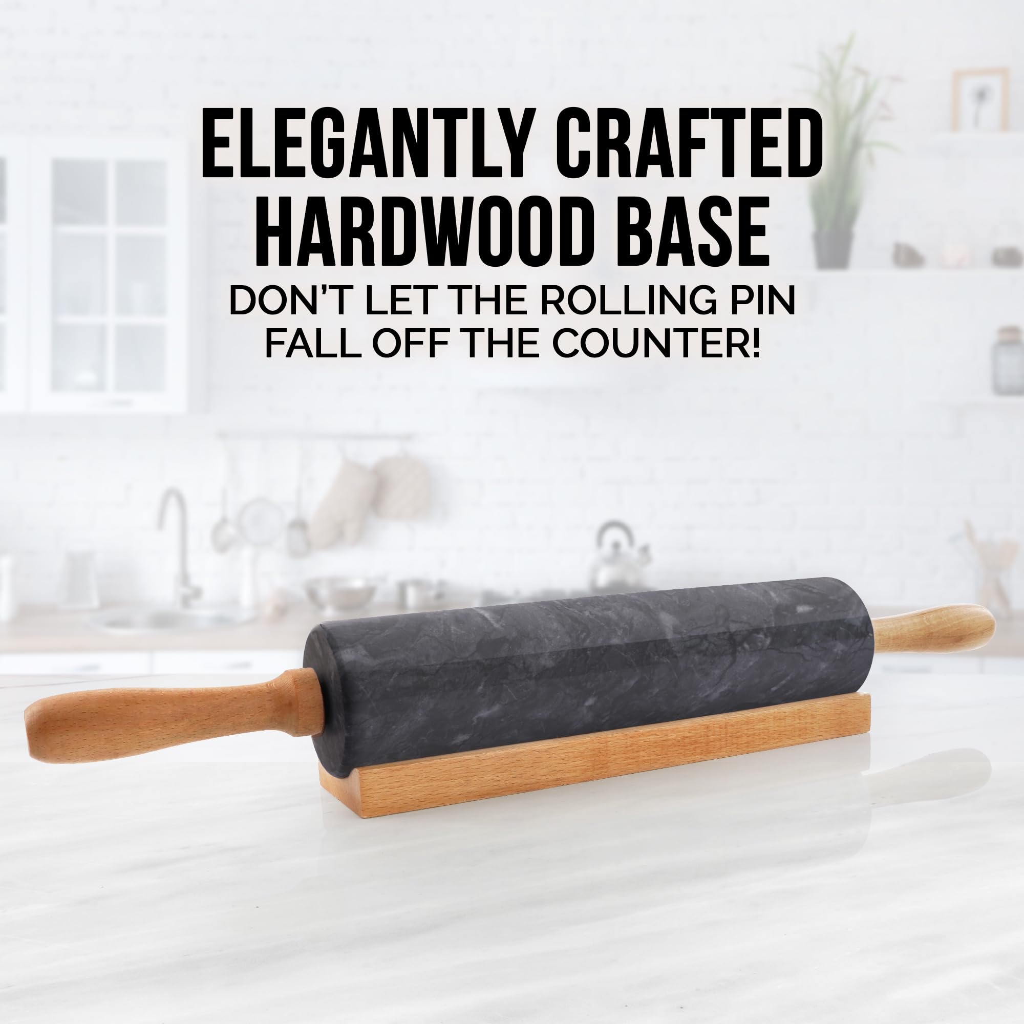 Zulay Kitchen rolling pin is easy to clean and resists odor absorption.