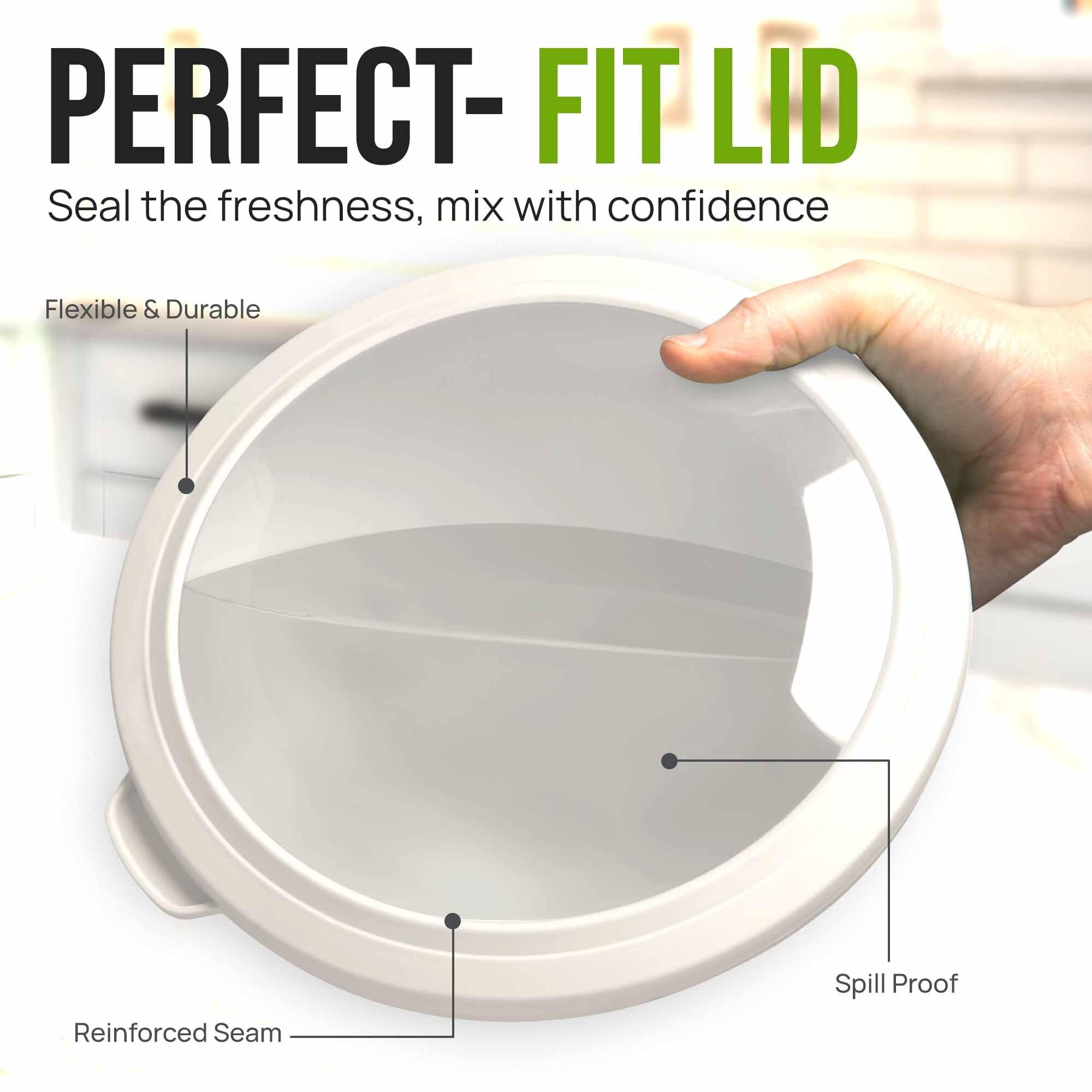 Zulay Kitchen bowls are microwave and freezer safe for flexibility.